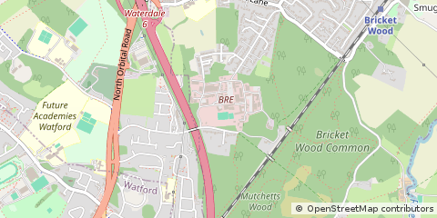 Map of Watford, Hertfordshire