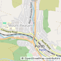 Map of Porth, MID Glamorgan