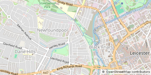 Map of Leicester