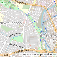 Map of Leicester