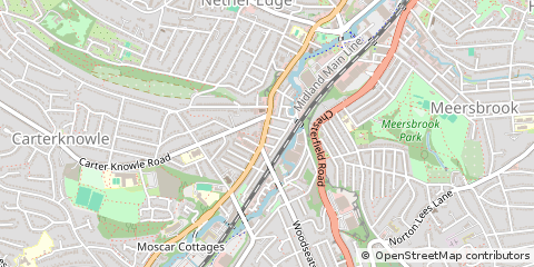 Map of Sheffield