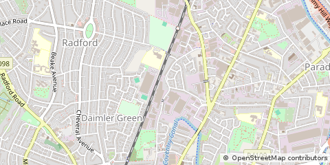 Map of Coventry, West Midlands