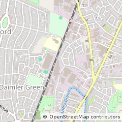 Map of Coventry, West Midlands