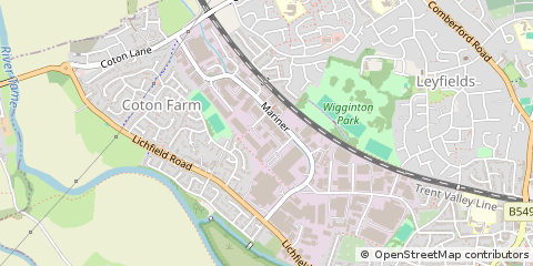 Map of Staffordshire