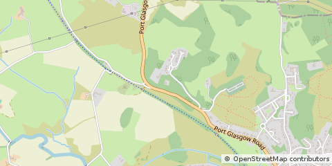 Map of Kilmacolm, Renfrewshire