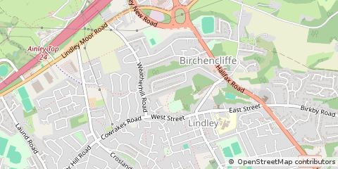 Map of Huddersfield