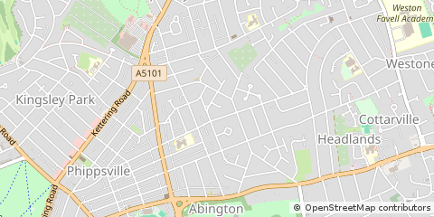 Map of Northampton