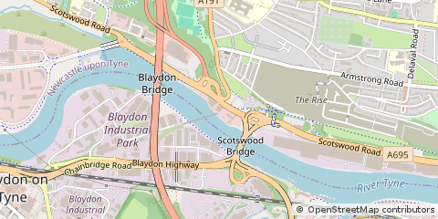 Map of Newcastle Upon Tyne, Tyne & Wear