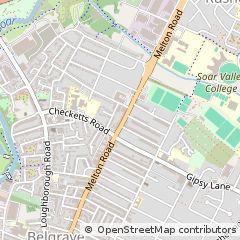 Map of Leicester, Leicestershire