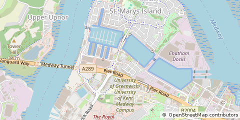 Map of Chatham, Kent