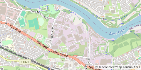 Map of Gateshead