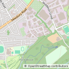Map of Leeds, West Yorkshire