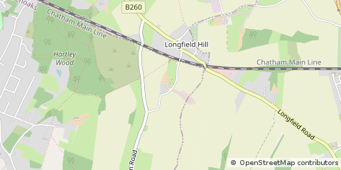 Map of Longfield Hill, Kent