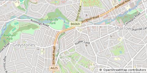 Map of Sheffield