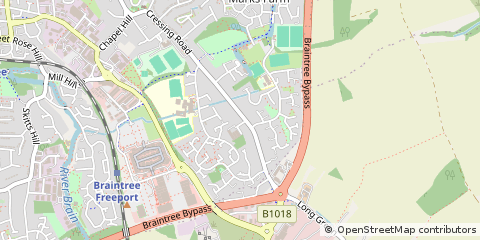 Map of Braintree, Essex
