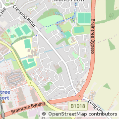 Map of Braintree, Essex