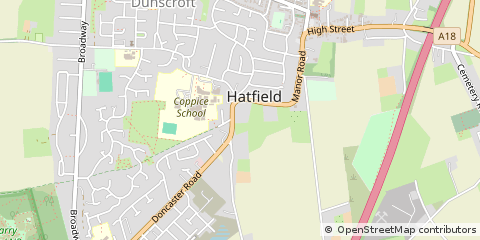 Map of Doncaster