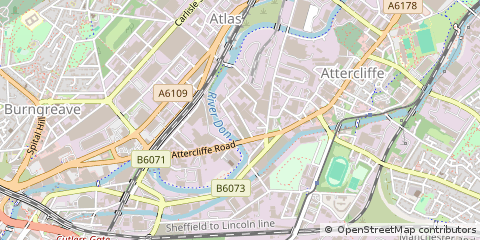 Map of Sheffield