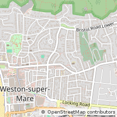 Map of Weston-Super-Mare, Somerset