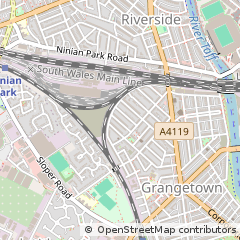 Map of Cardiff