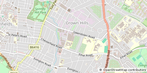 Map of Leicester