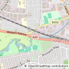 Map of Greenford, Middlesex