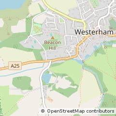 Map of Westerham, Kent