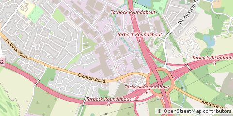Map of Huyton, Merseyside