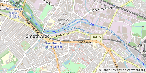Map of Smethwick, West Midlands
