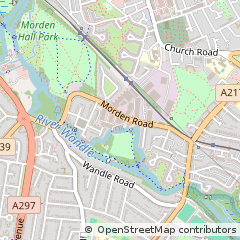 Map of Mitcham, Surrey