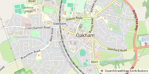 Map of Oakham, Rutland
