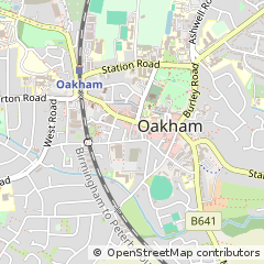 Map of Oakham, Rutland