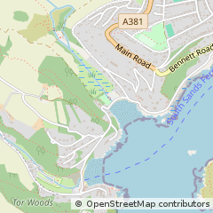 Map of Salcombe, Devon