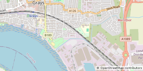 Map of Grays