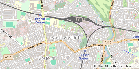 Map of Newcastle Upon Tyne