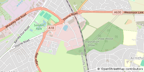Map of Doncaster