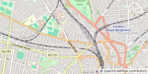 Map of Brighton, East Sussex
