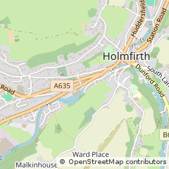 Map of Holmfirth, West Yorkshire