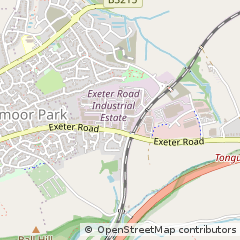 Map of Okehampton, Devon