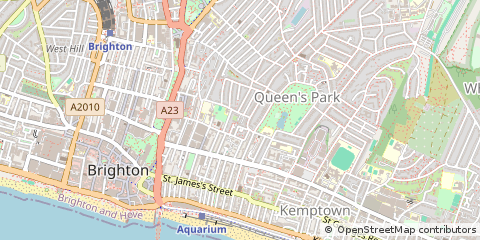 Map of Brighton, East Sussex