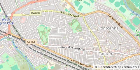 Map of Cardiff