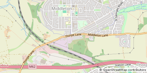 Map of Leeds, West Yorkshire