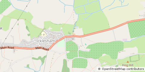 Map of RYE, East Sussex