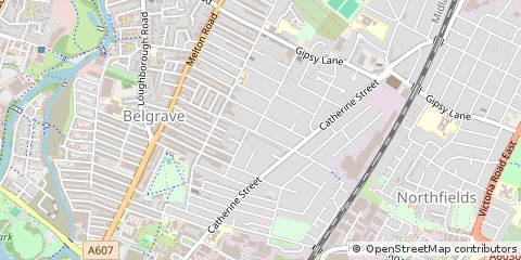 Map of Leicester