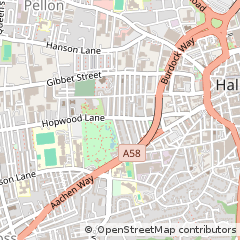 Map of Halifax, West Yorkshire