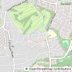 Map of Cardiff, South Glamorgan