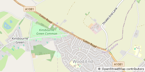 Map of Harpenden, Hertfordshire