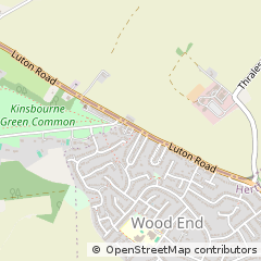 Map of Harpenden, Hertfordshire