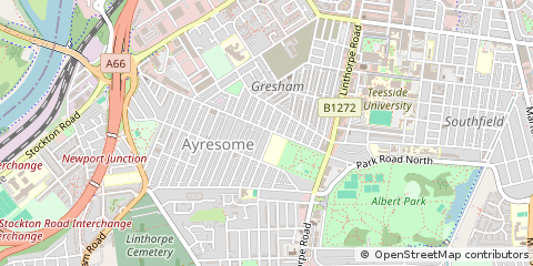 Map of Middlesbrough