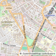 Map of Leicester, Leicestershire